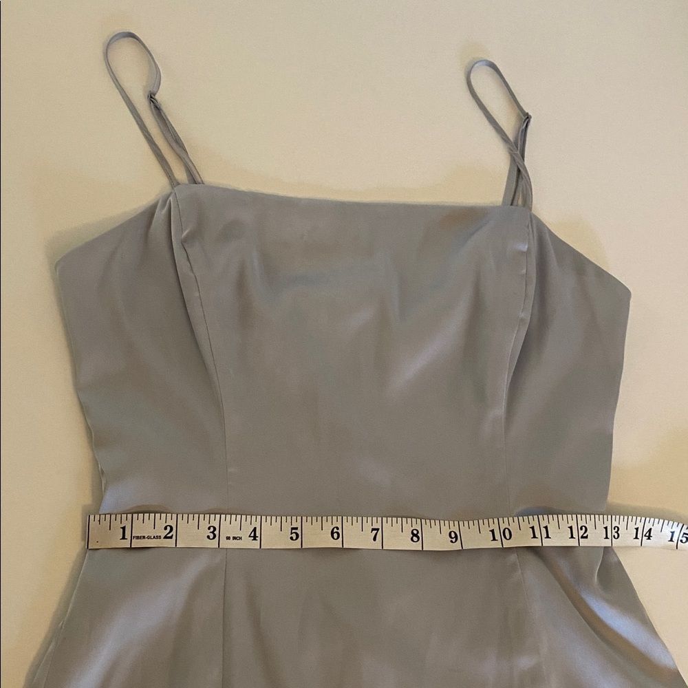 Sunday Best Shimmer Satin Squareneck Micro Dress Size 6 - Picture 14 of 16